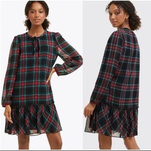 Draper James Holiday Christmas Plaid Dress Size XXL